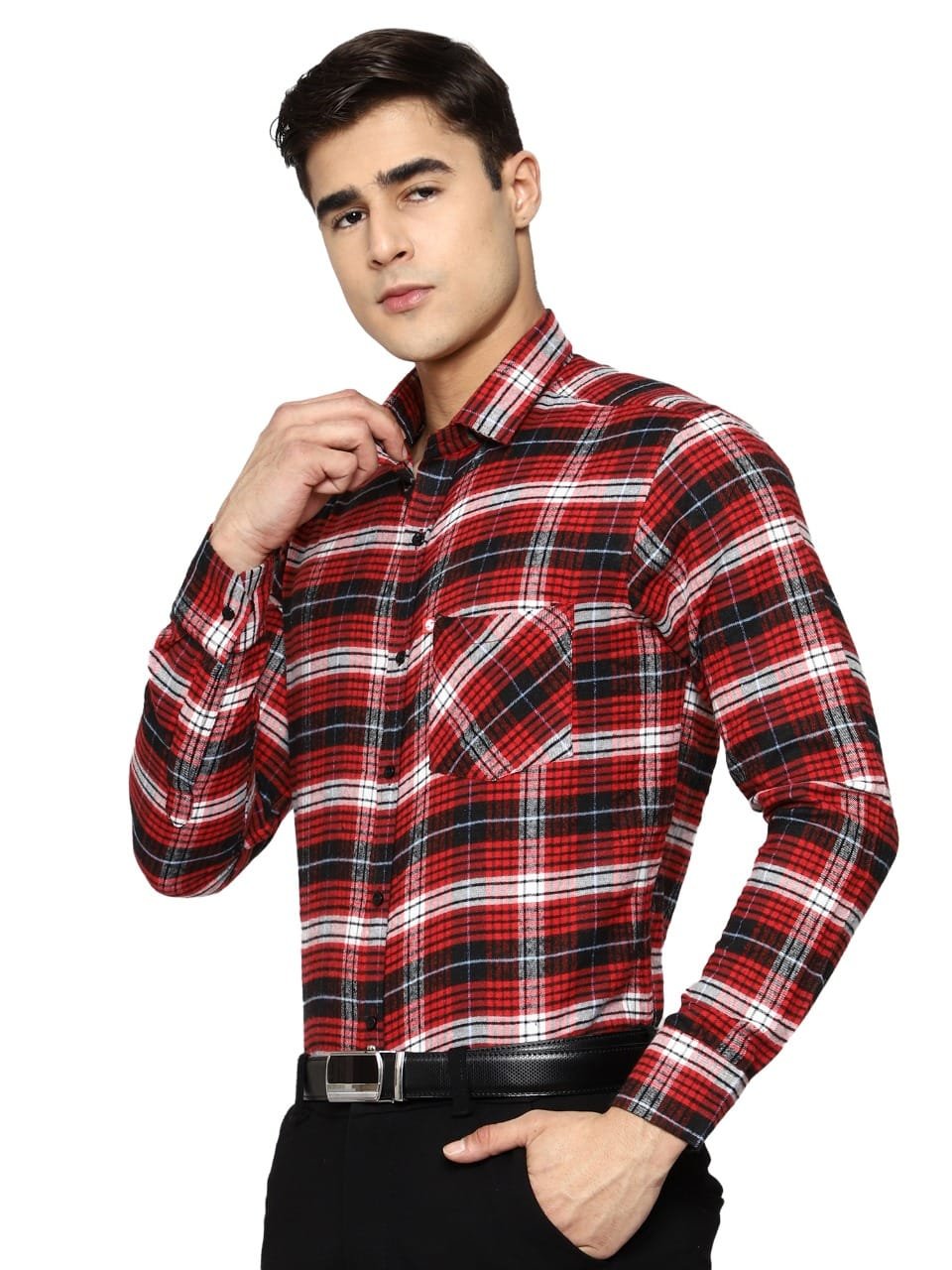 Full Sleeves multi color chek Men Cotton Shirt