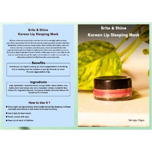 Brite & Shine Korean Lip Sleeping Mask