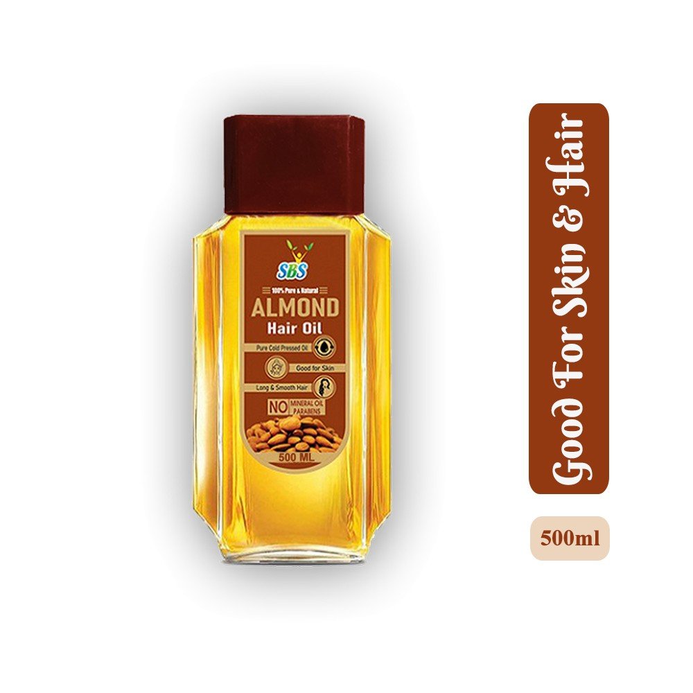 Cold Pressed Almond Hair Oil (500 ml)