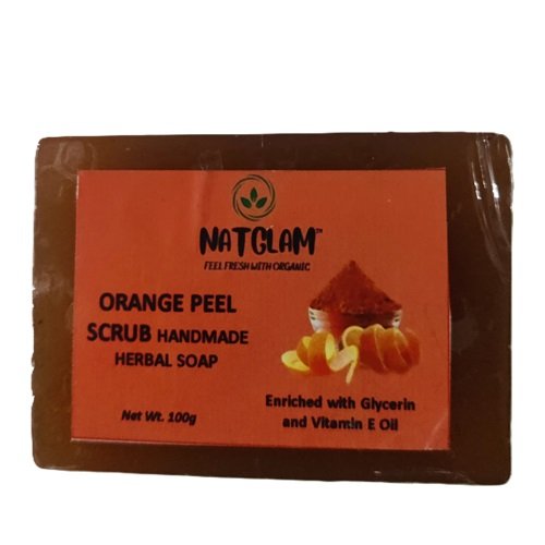 Orange peel scrub soap